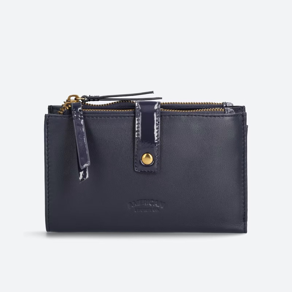 American Leather Co. Navy Blue Wallet